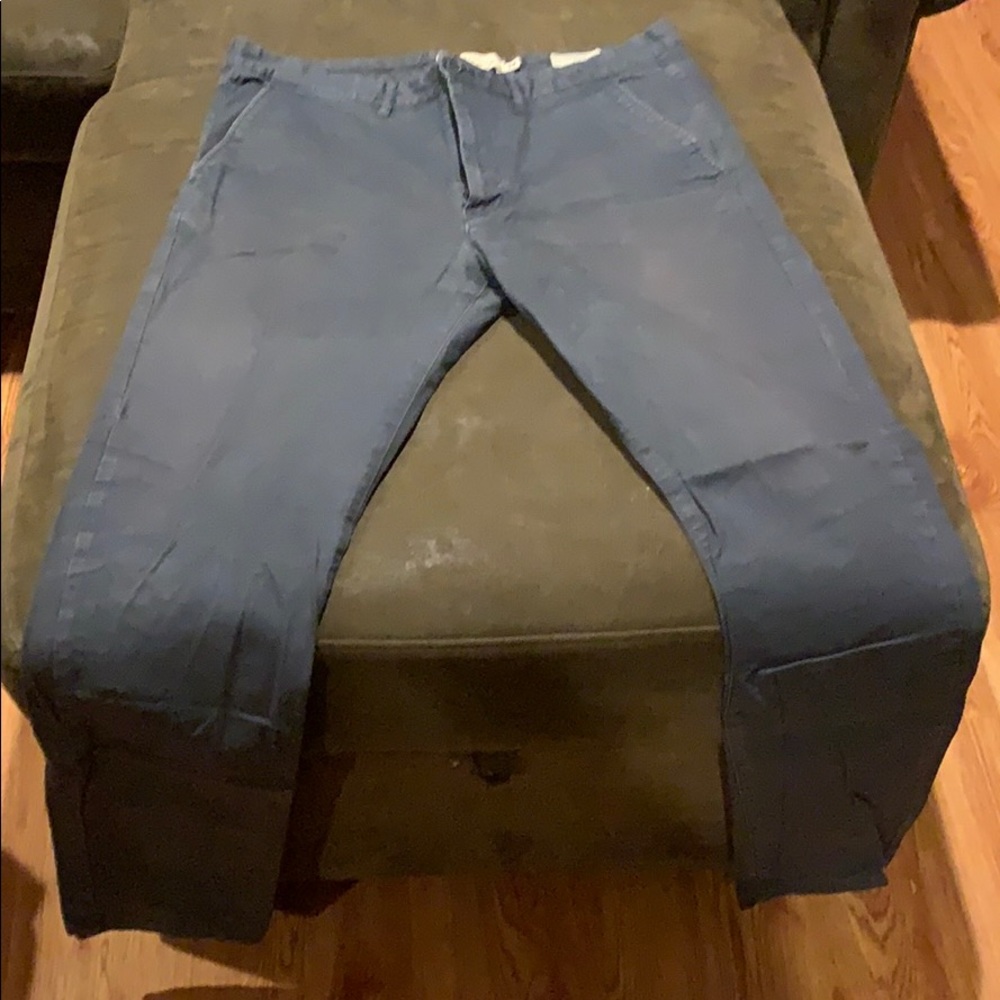 L.O.G.G. H&M Skinny Fit Greyish/Blue pants 34